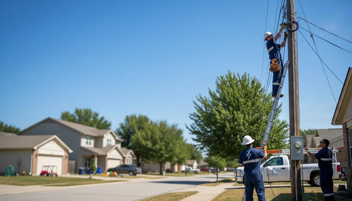 Residential electrician providing installation services in Dendron, VA